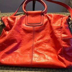 HOBO Sheila bright red Slouchy Hobo with Top Handles and Shoulder Strap